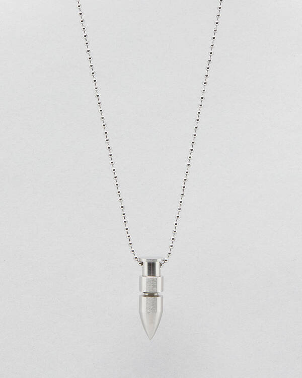 Stainless Steel Bullet Ball Chain Necklace