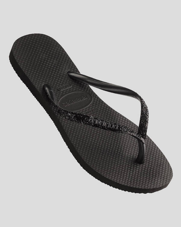 Slim Metal Logo Glitter II Thongs