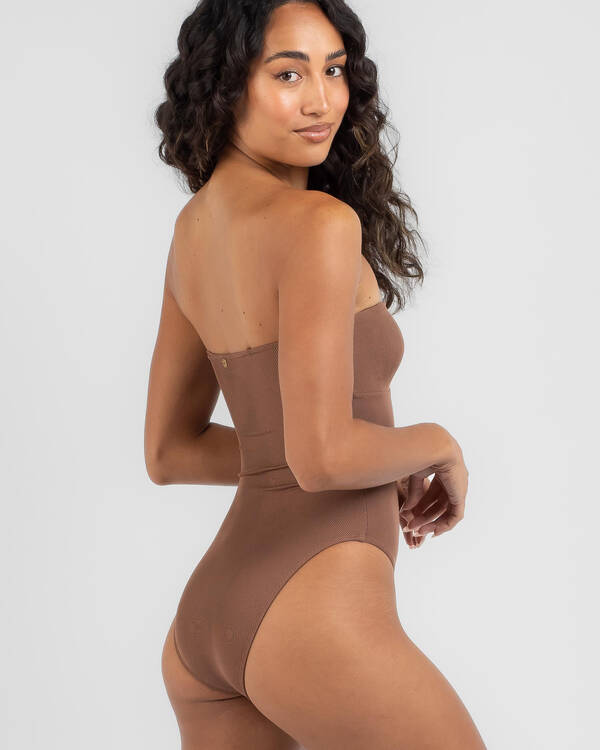 Amara Rib Twist One Piece Swimsuit