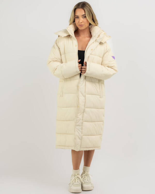 Step Out Longline Hooded Puffer Jacket