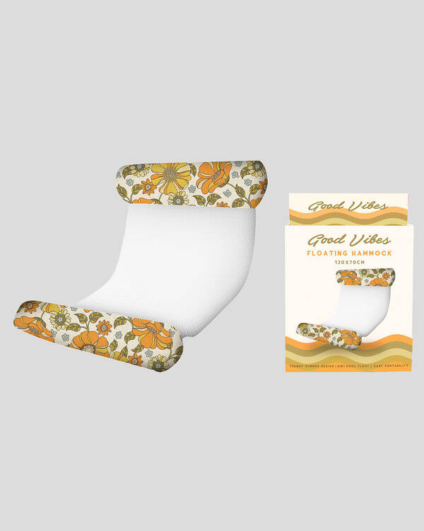 70s Floral Floating Hammock