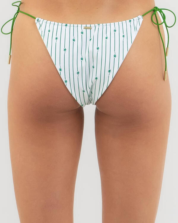 Palm Stripe Itsy Tie Bikini Bottom