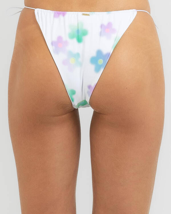 Blurred Floral Tie Bikini Bottom