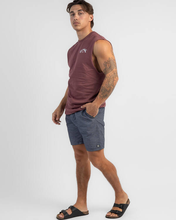 Slub Elastic Walk Shorts