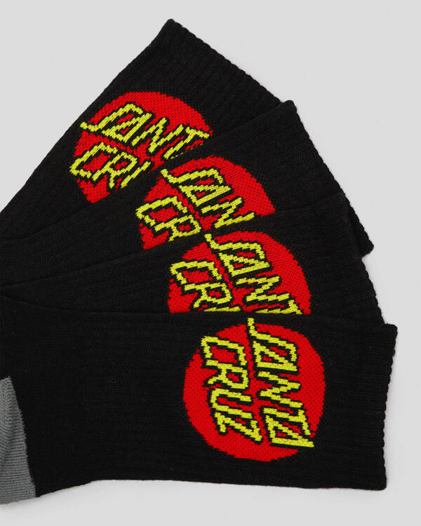 Classic Dot Crew Socks 4 Pack