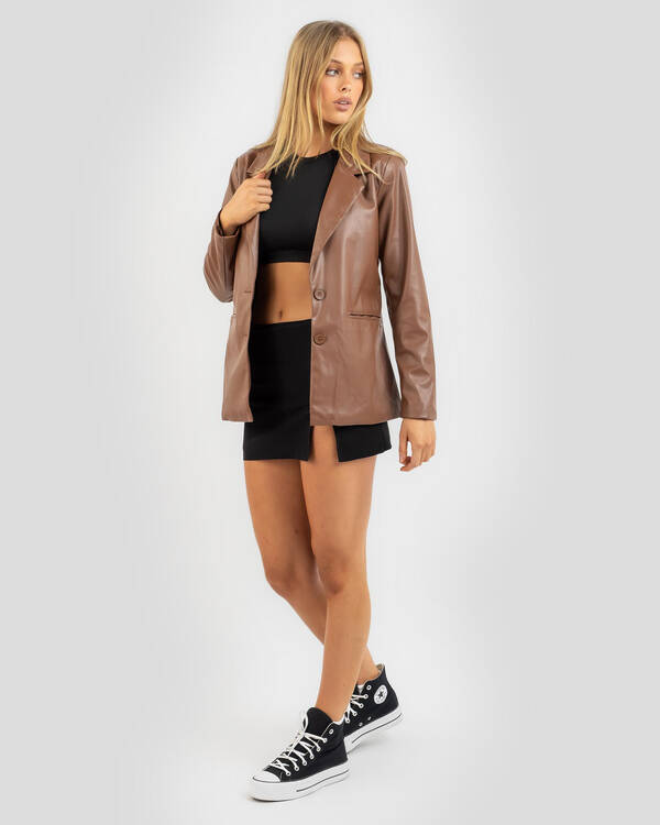 Danny Faux Leather Jacket
