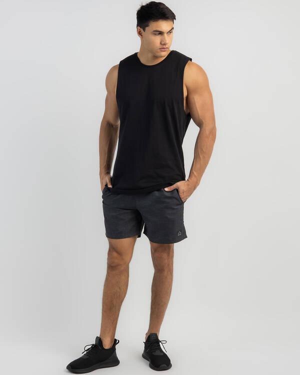 Coding Elastic Waist Shorts