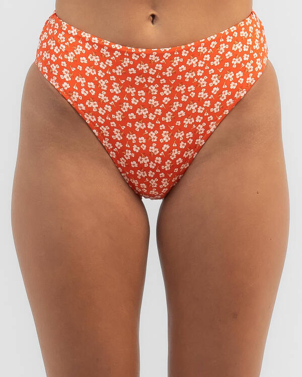 Sia Floral High Waisted Bikini Bottom