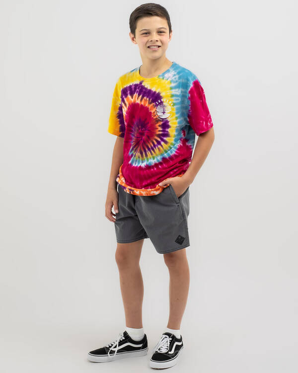 Ridge Elastic Waist Shorts