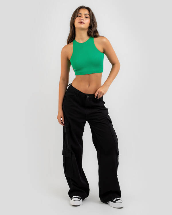 Basic Seamfree High Neck Tank Top