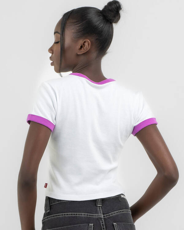 Graphic Ringer Baby Tee