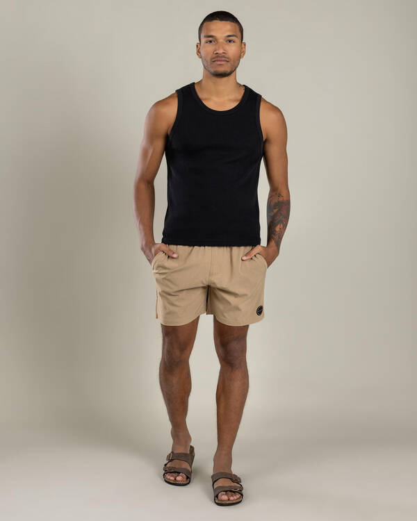 Bind Elastic Waist Shorts