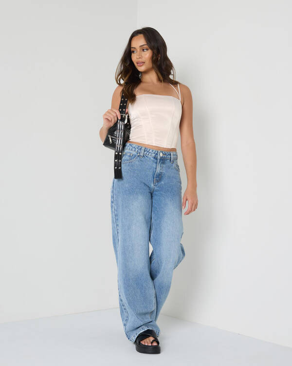 Jess Satin Corset Top