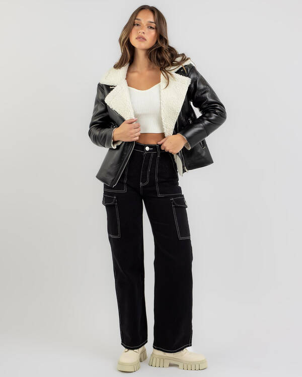 Sonny Faux Leather Jacket