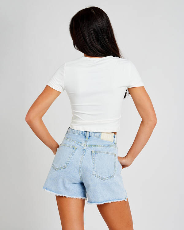 Reign Mid Denim Shorts