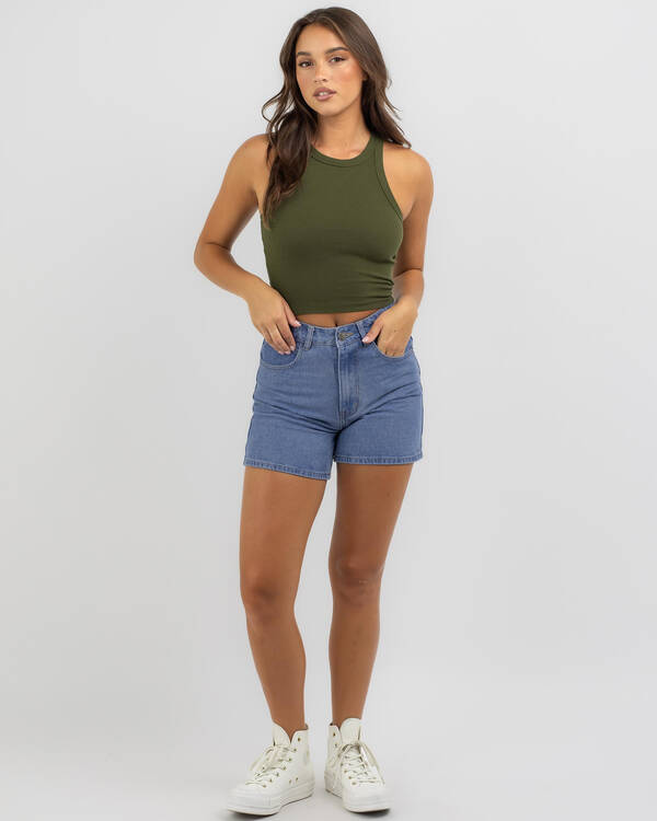 Basic Rib Racer Tank Top