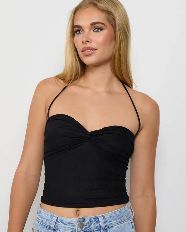 James Mesh Halter Top