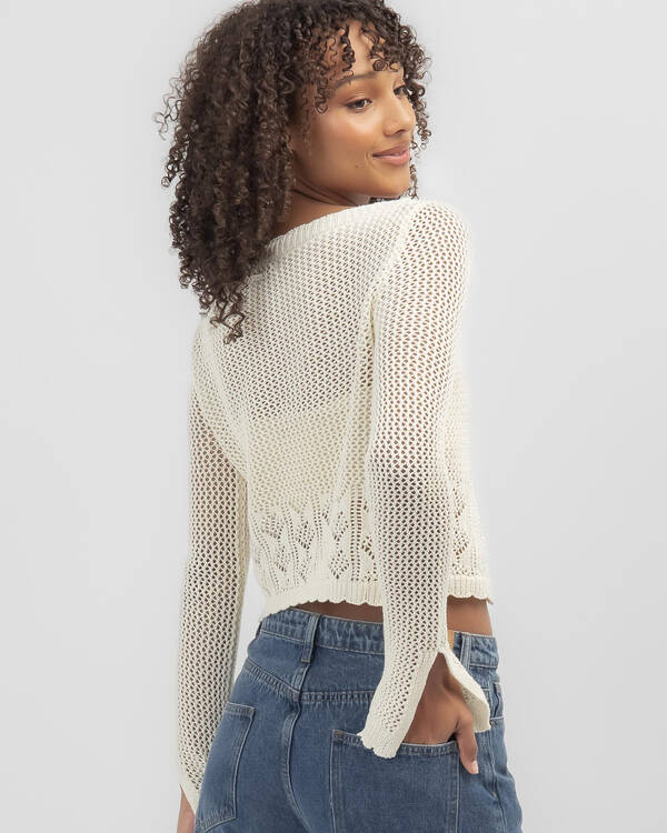 Summer Love Crochet Tie Front Top