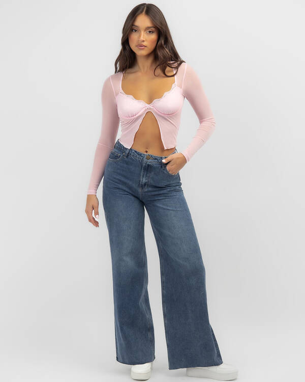 Lexi Mesh Long Sleeve Top