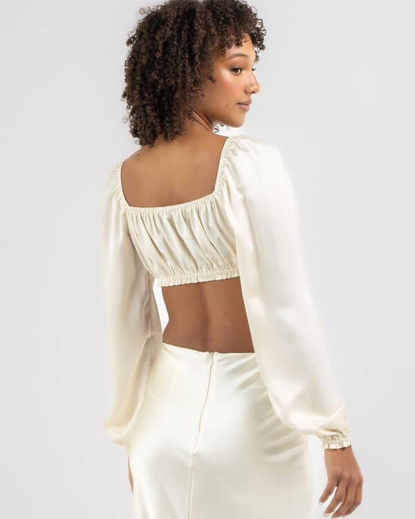 Ollie Satin Tie Up Top