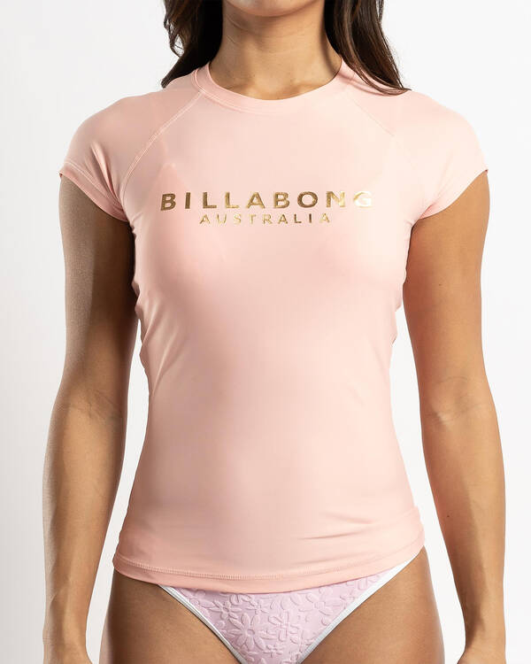 Society Foil Cap Sleeve Rash Vest