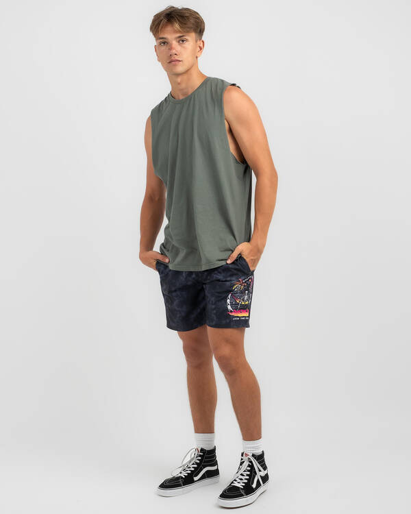 Livin The Dream Elastic Waist Shorts