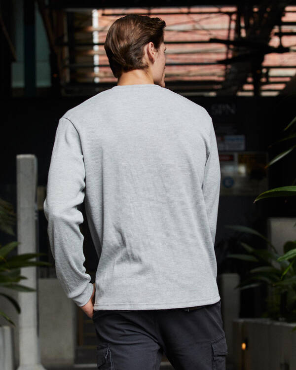 Boxed Out Waffle Long Sleeve T-Shirt