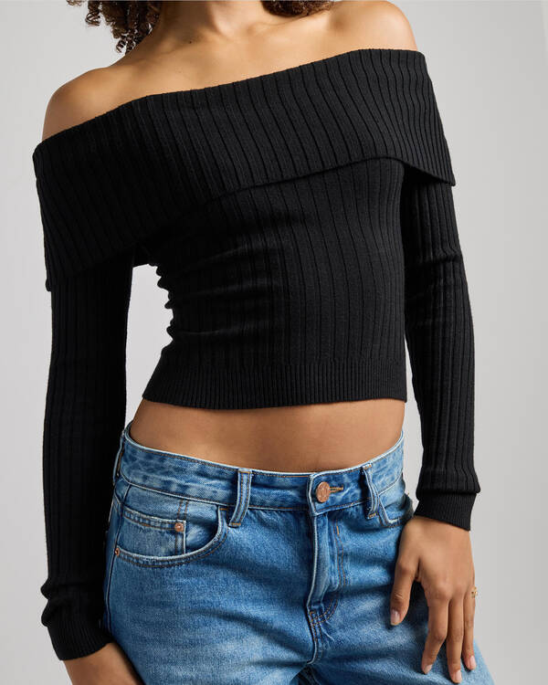 Ari Off Shoulder Knit Top