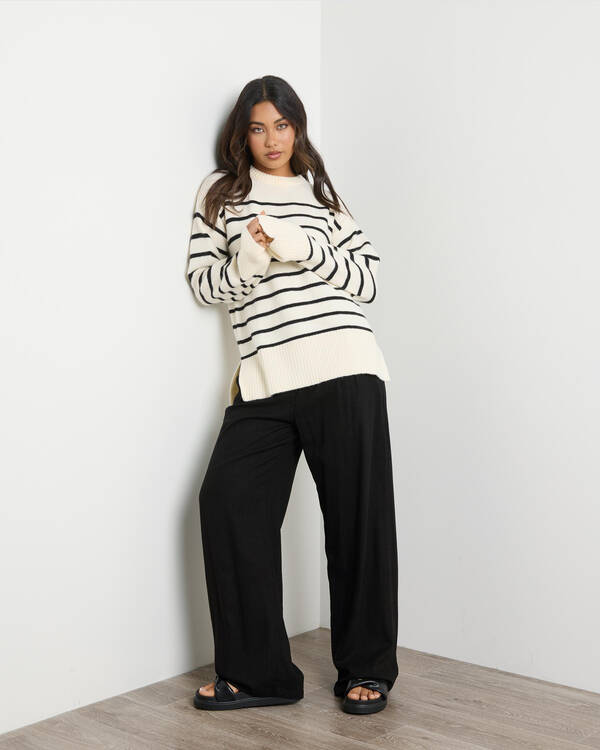 Olivia Stripe Crew Neck Knit Jumper
