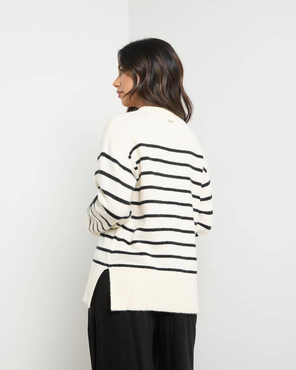 Olivia Stripe Crew Neck Knit Jumper