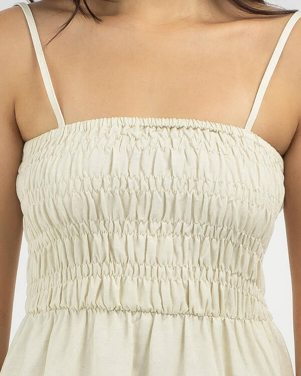 Classic Shirred Mini Dress