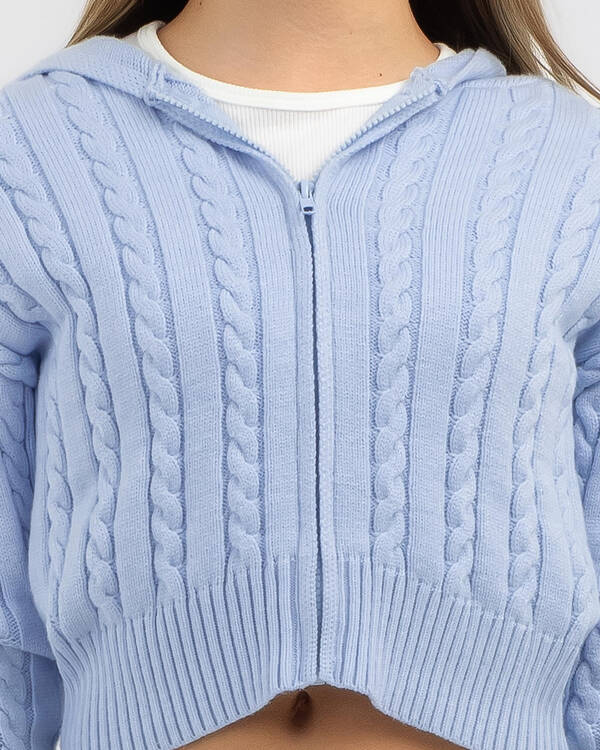 Bailee Hooded Cable Knit Jumper
