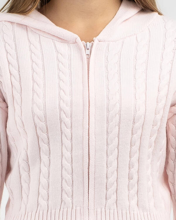 Bailee Hooded Cable Knit Jumper