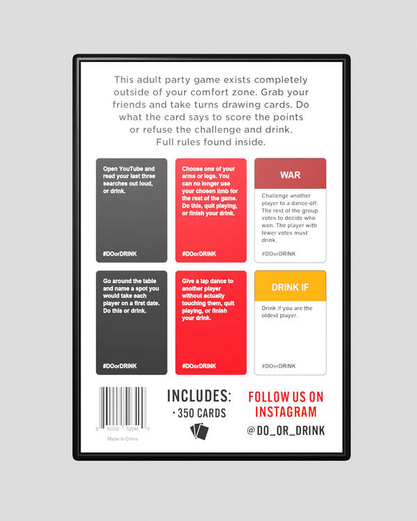 Do or Drink Card Game