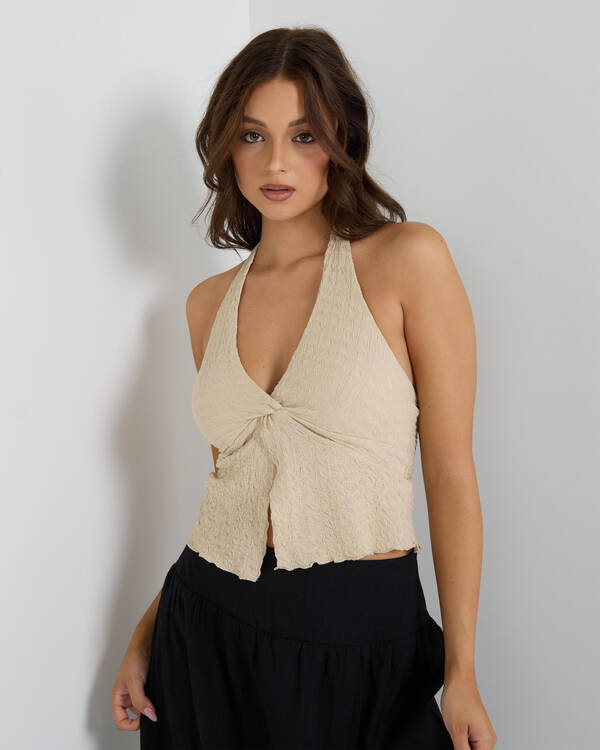 Ange Split Halter Top