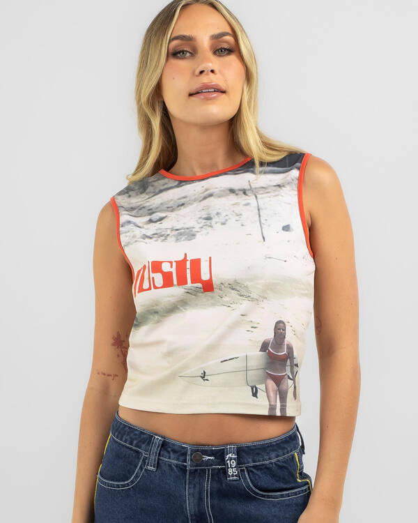 All Ova Slim Fit Sleeveless Skimmer Tank Top