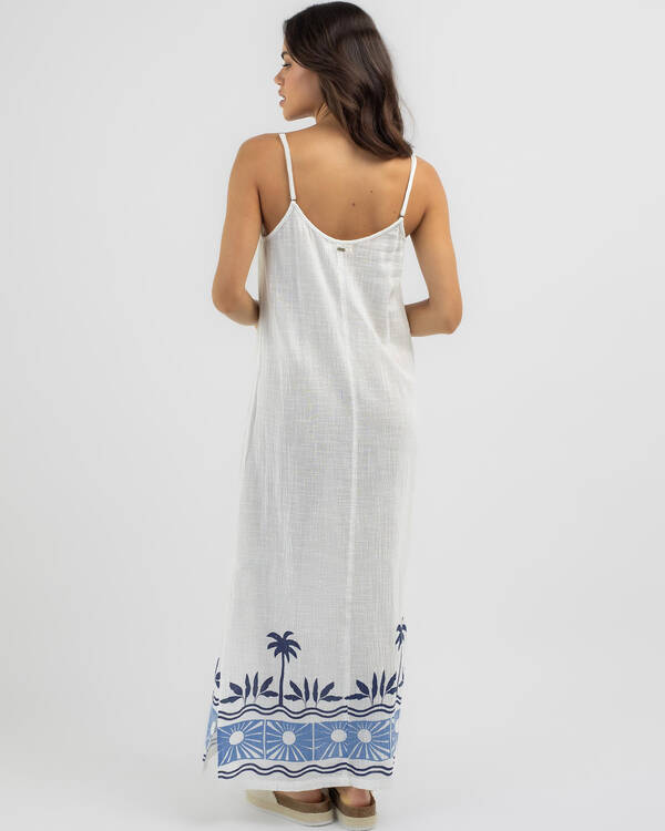 Santorini Sun Printed Maxi Dress