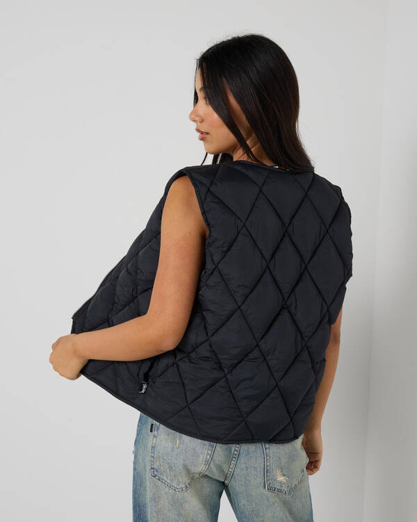 Stock Logo Reversible Quilted Vest