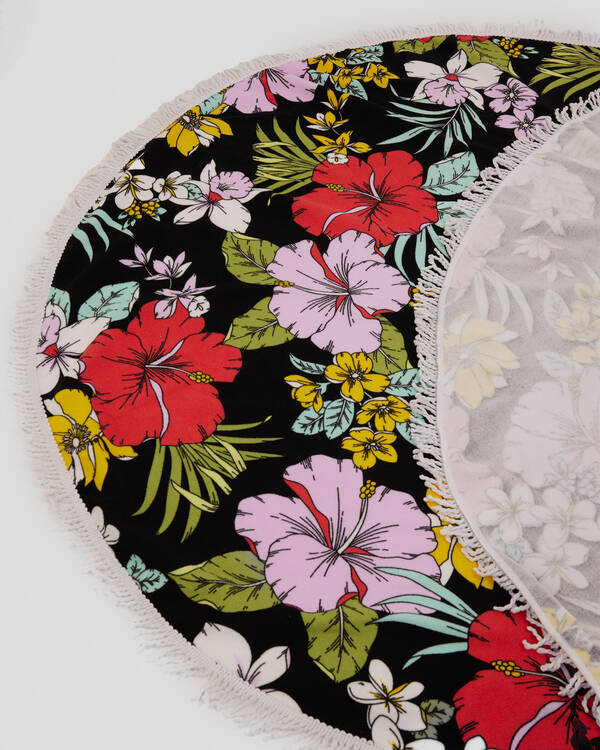 Tropical Oasis Round Towel