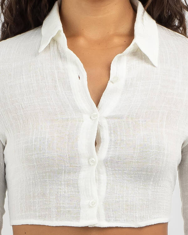 Ovie Backless Long Sleeve Top