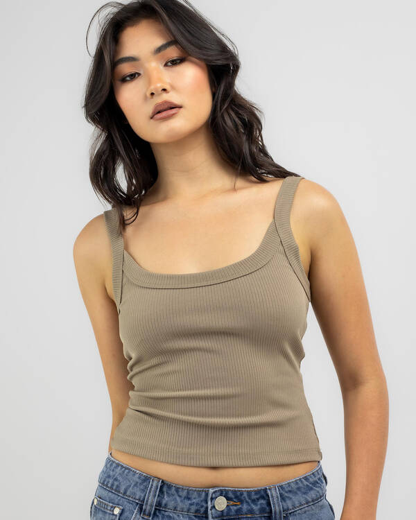 Ayla Basic Rib Tank Top