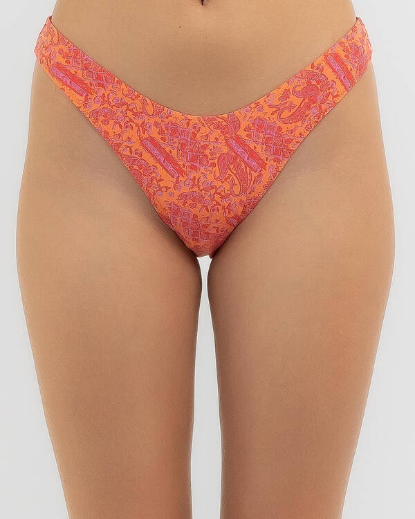 Adia Paisley Reversible High Cut Bikini Bottom