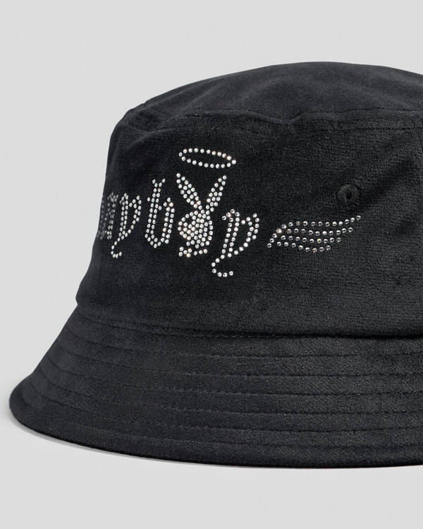 Bunny Angel Diamonte Bucket Hat