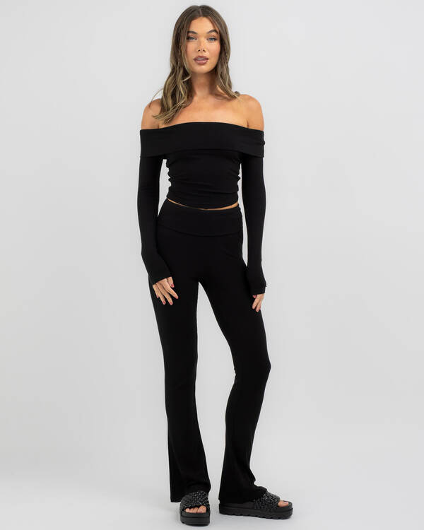 Bella Off Shoulder Long Sleeve Top