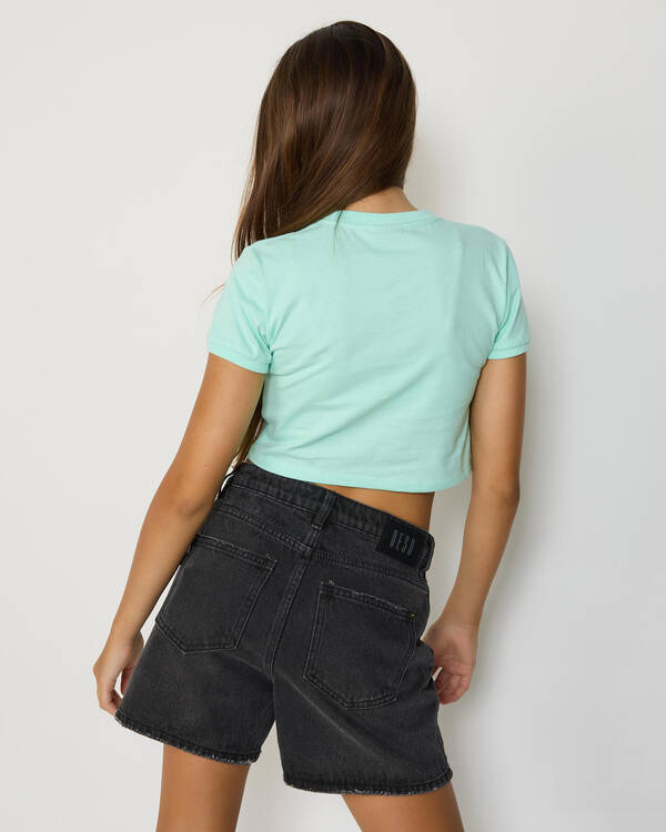 Girl's Oval Dot Splice Front T-shirt