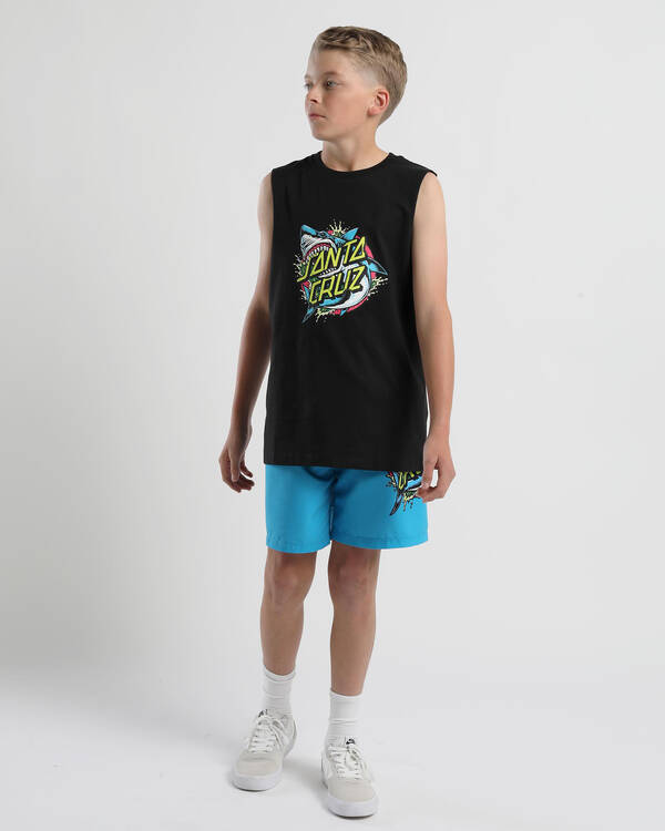 Shark Dot Front Muscle Tank