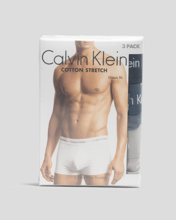 Cotton Stretch Low Rise Trunks 3 Pack