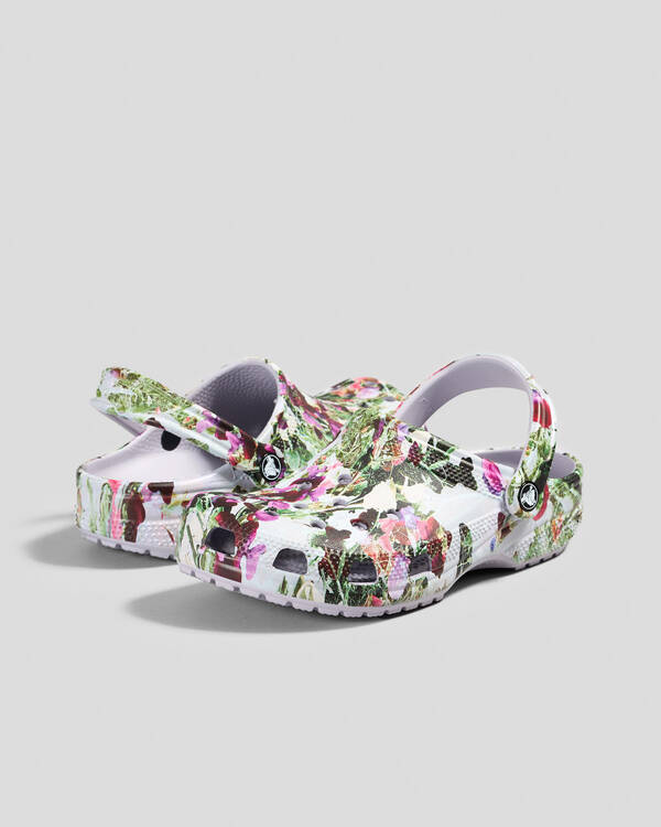 Classic Floral Print Clogs