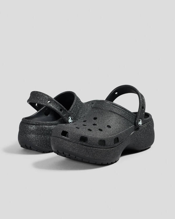 Platform Glitter Clogs