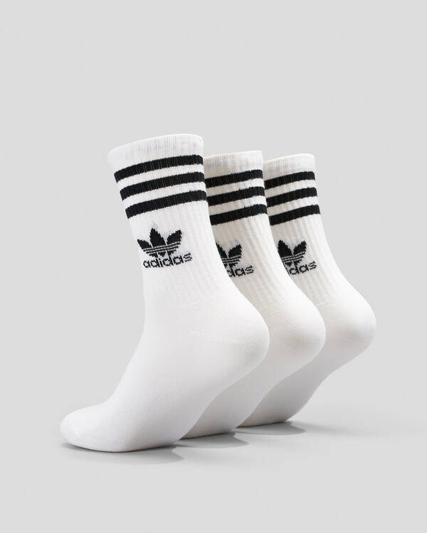 3 Stripe Crew Socks 3 Pack